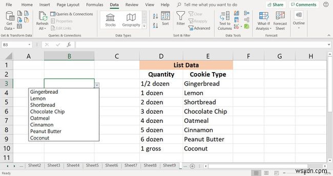 ডেটা সীমিত করার জন্য কিভাবে Excel এ একটি ড্রপ-ডাউন তালিকা তৈরি করবেন