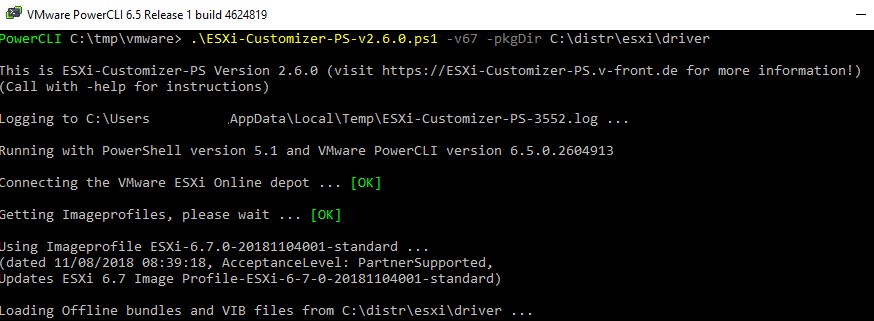 VMWare ESXi 6.7 ISO ইমেজে তৃতীয় পক্ষের ড্রাইভার যোগ করা হচ্ছে 