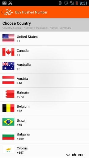 40টি দেশে ডিসপোজেবল ফোন নম্বর তৈরি করতে Hushed ব্যবহার করুন [Android/iOS] 