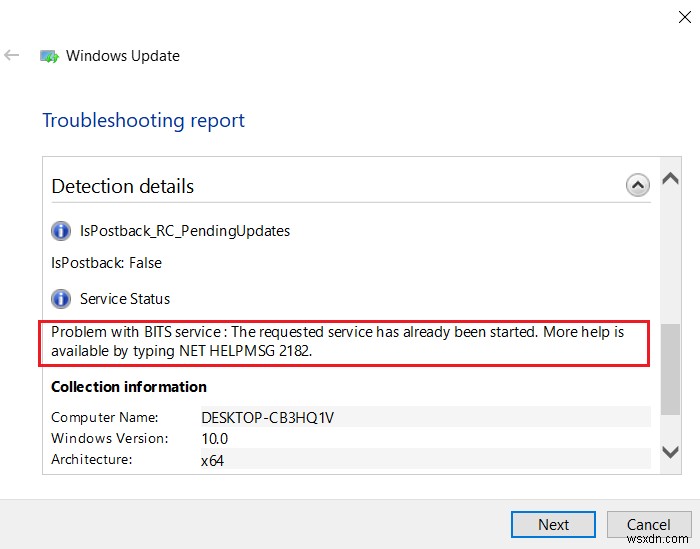 Windows 11/10-এ BITS পরিষেবা নিয়ে NET HELPMSG 2182 সমস্যা ঠিক করুন 