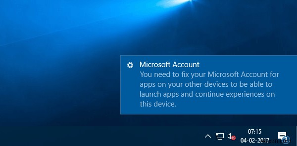 Windows 11/10-এ অ্যাপস ত্রুটির জন্য আপনাকে আপনার Microsoft অ্যাকাউন্ট ঠিক করতে হবে 