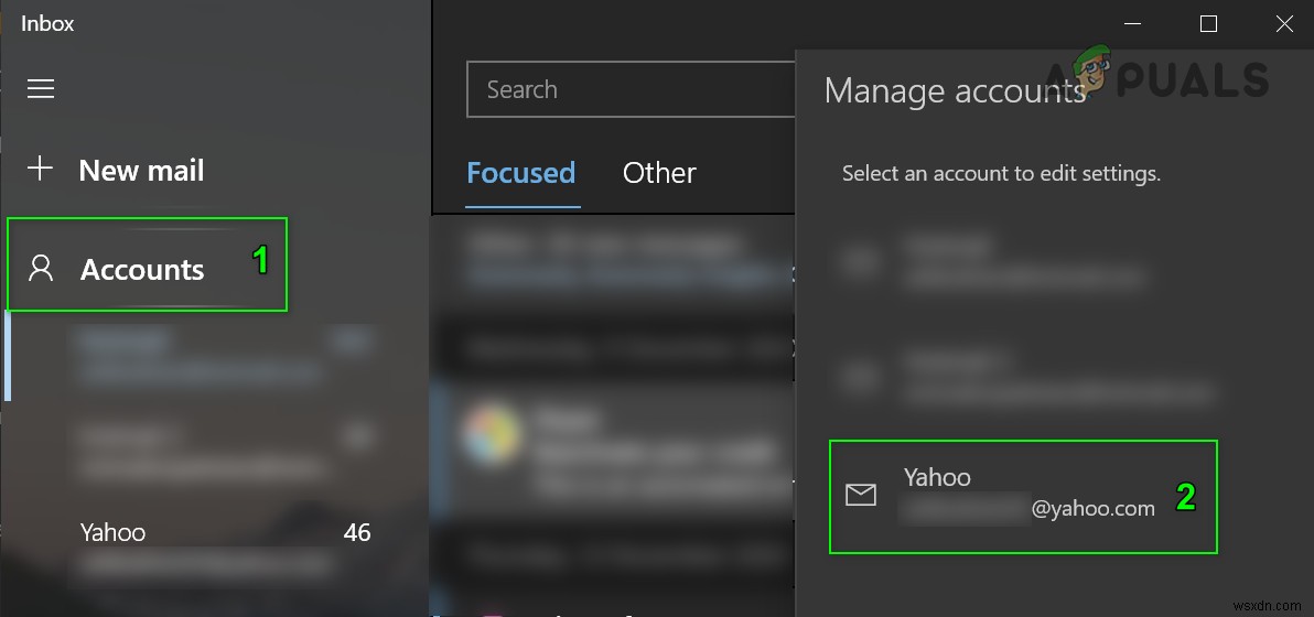 স্থির করুন:Windows 10 মেল অ্যাপে Yahoo মেল সেট আপ করার সময় ত্রুটি কোড 0x8019019a
