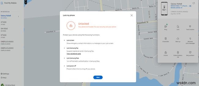 How to use Samsung Find My Mobile