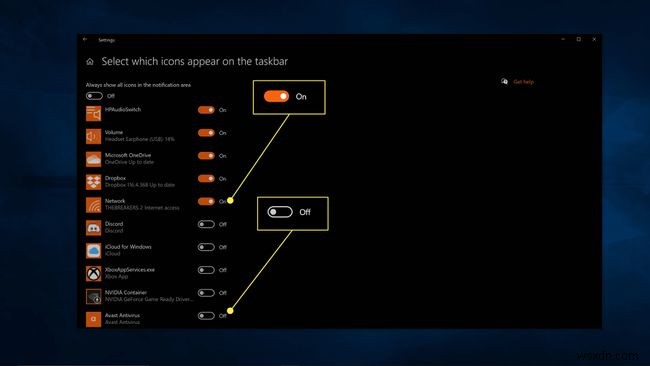 Windows 10 সিস্টেম ট্রেতে আইকনগুলি কীভাবে দেখাবেন বা লুকাবেন