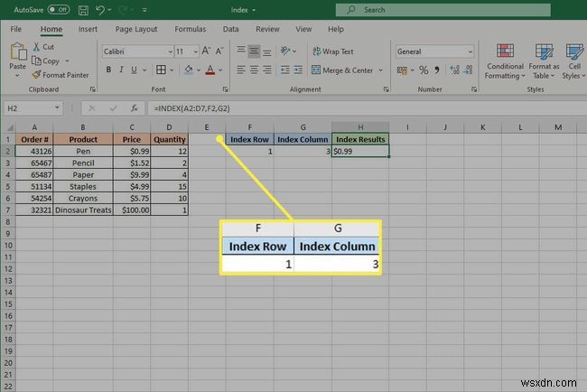 এক্সেল INDEX ফাংশন কীভাবে ব্যবহার করবেন