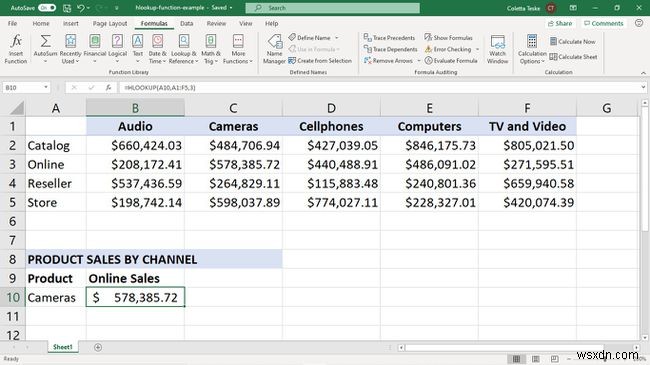 How to use Excels HLOOKUP ফাংশন