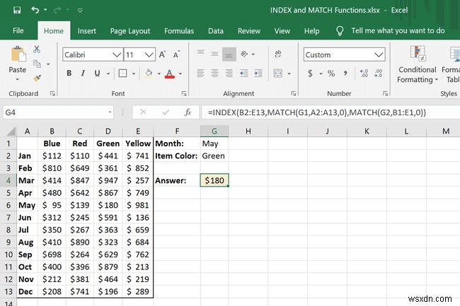 এক্সেল এ INDEX এবং MATCH ফাংশন কিভাবে ব্যবহার করবেন