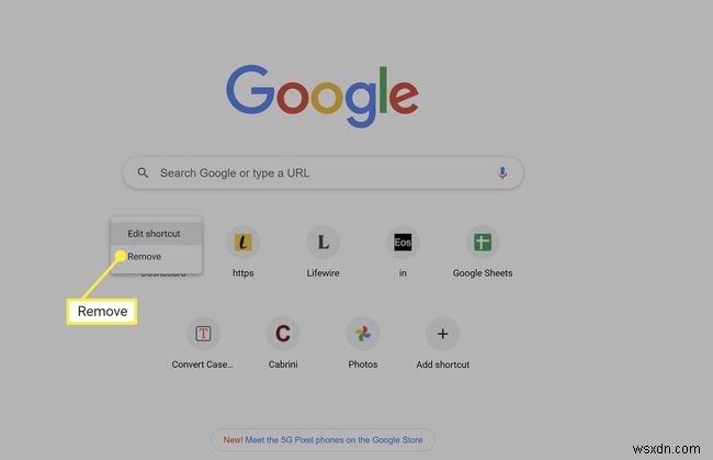 Google Chrome-এ নতুন ট্যাব শর্টকাটগুলি কীভাবে সরানো যায়