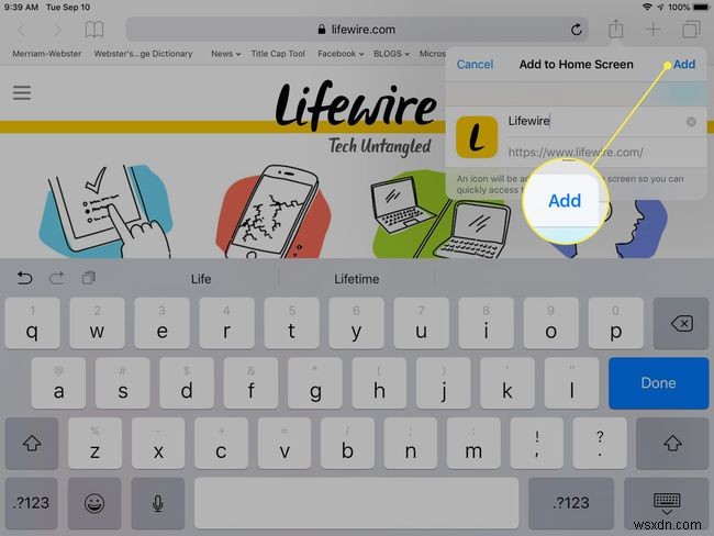 আইপ্যাডের হোম স্ক্রিনে সাফারি ওয়েবসাইট শর্টকাটগুলি কীভাবে যুক্ত করবেন