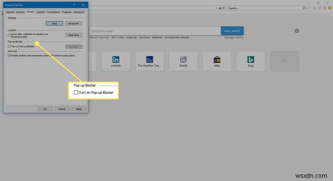 কিভাবে ইন্টারনেট এক্সপ্লোরার 11 এ পপ-আপ ব্লকার ব্যবহার করবেন