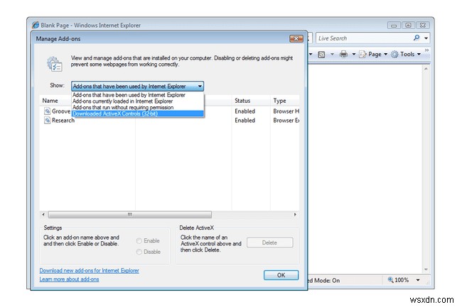 কিভাবে Internet Explorer ActiveX কন্ট্রোল মুছবেন