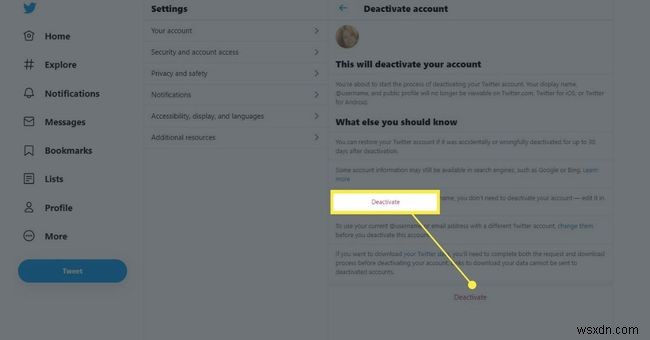 কীভাবে আপনার টুইটার অ্যাকাউন্ট স্থায়ীভাবে নিষ্ক্রিয় এবং মুছে ফেলবেন