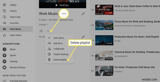 কিভাবে YouTube এ একটি প্লেলিস্ট মুছবেন