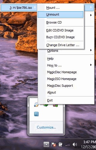 MagicDisc Windows-এ আপনার ডিস্ক ছবি তৈরি/মাউন্ট/আনমাউন্ট করে