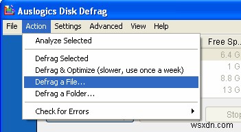 Auslogics ডিস্ক ডিফ্র্যাগ দিয়ে আপনার ডিস্ক ডিফ্র্যাগমেন্ট