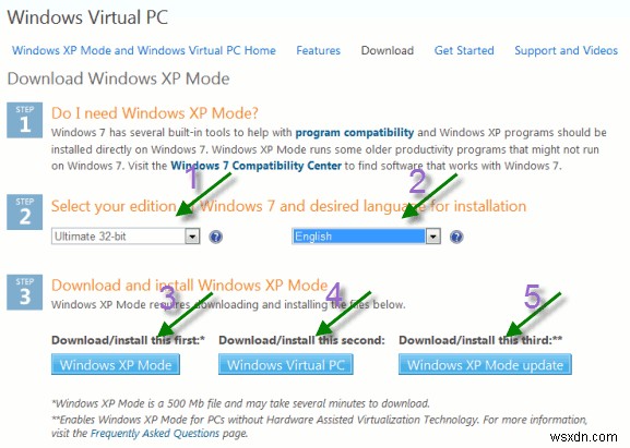 Windows 7 এ Windows XP মোড ইনস্টল করার জন্য ধাপে ধাপে নির্দেশিকা