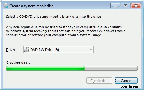 Windows 7 এ কিভাবে একটি সিস্টেম মেরামত ডিস্ক তৈরি করবেন