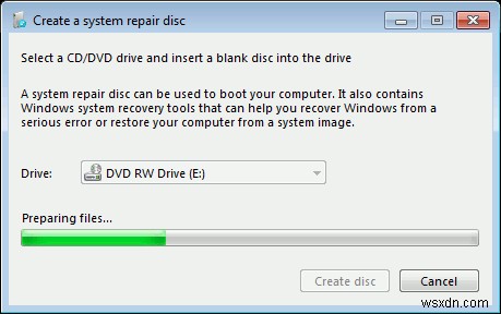 Windows 7 এ কিভাবে একটি সিস্টেম মেরামত ডিস্ক তৈরি করবেন