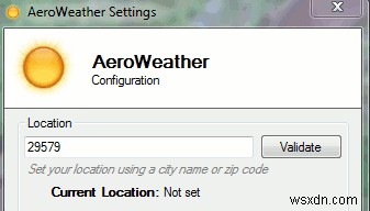 Windows 7 এর জন্য AeroWeather এর মাধ্যমে আবহাওয়ার পরিবর্তন সম্পর্কে বিজ্ঞপ্তি পান