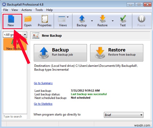 বিনামূল্যে উপহার:Backup4All Professional [Windows] (প্রতিযোগিতা বন্ধ)