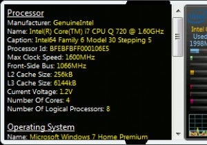 Windows 7 এর জন্য 5 সিস্টেম তথ্য গ্যাজেট