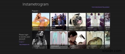 Windows 8 এ জিও-ট্যাগযুক্ত Instagram ফটোগুলি দেখতে, মন্তব্য করতে এবং পেতে Instametrogram ব্যবহার করুন
