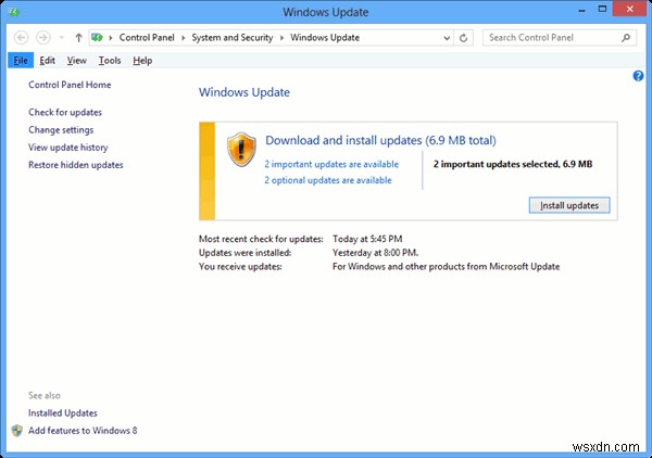 Windows 8 এ কিভাবে ডেস্কটপ আপডেট বিজ্ঞপ্তি পাবেন