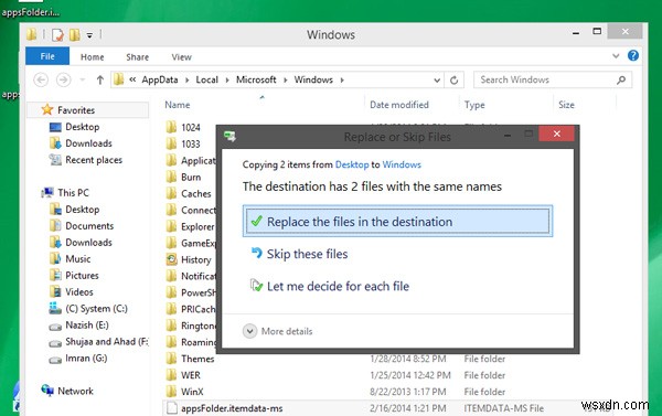 Windows 8/8.1 স্ক্রীন লেআউট ব্যাকআপ এবং পুনরুদ্ধার করুন