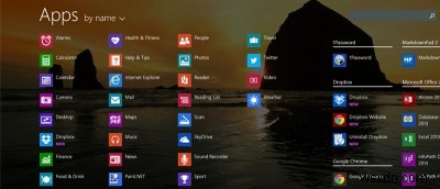 Apps স্ক্রীন দিয়ে Windows 8.1 স্টার্ট স্ক্রীন প্রতিস্থাপন করুন