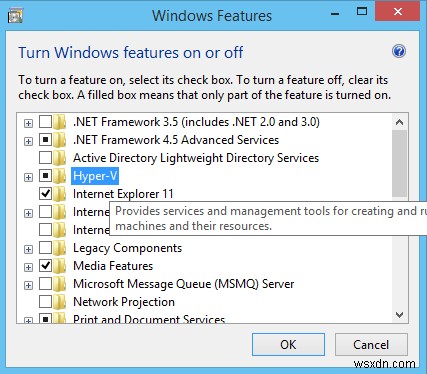 ভার্চুয়াল মেশিন চালানোর জন্য উইন্ডোজ 8-এ ক্লায়েন্ট হাইপার-ভি কীভাবে সক্ষম করবেন