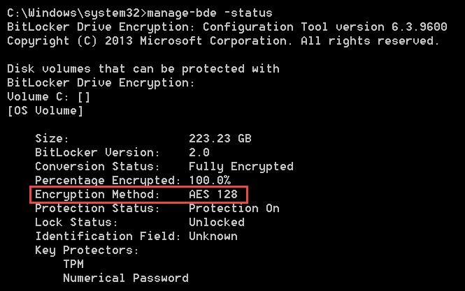 Windows 8 এ BitLocker এনক্রিপশন AES 256-বিটে সেট করুন