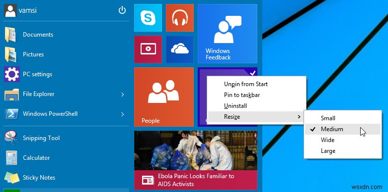 Windows 10 স্টার্ট মেনু কাস্টমাইজ করার ৪টি সহজ উপায়