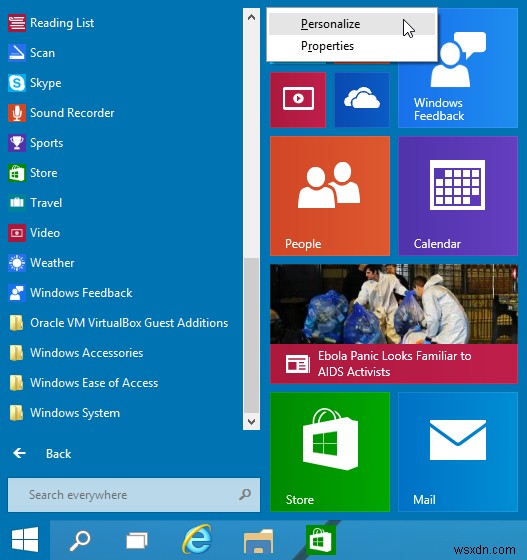 Windows 10 স্টার্ট মেনু কাস্টমাইজ করার ৪টি সহজ উপায়