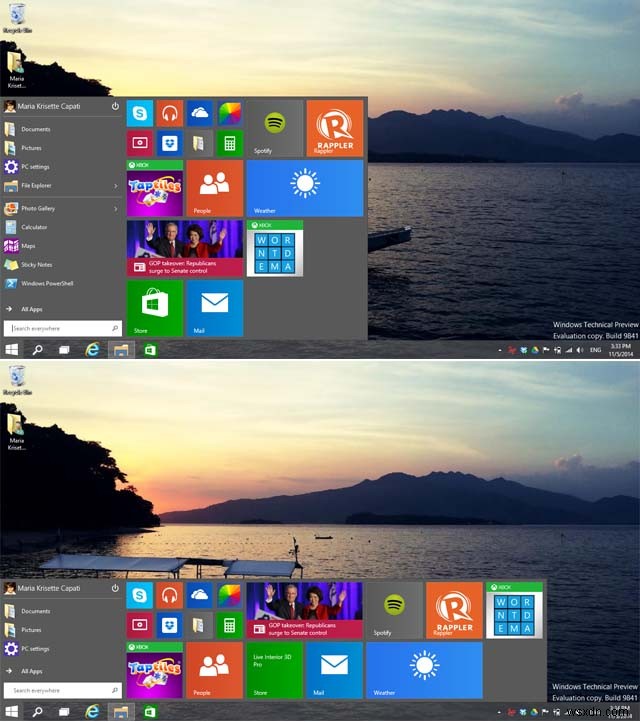 Windows 10:প্রযুক্তিগত পূর্বরূপের মূল বৈশিষ্ট্য