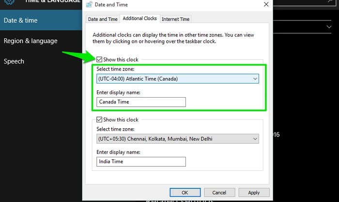 বিভিন্ন সময় অঞ্চলের জন্য Windows 10 এ একাধিক ঘড়ি যোগ করুন