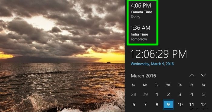 বিভিন্ন সময় অঞ্চলের জন্য Windows 10 এ একাধিক ঘড়ি যোগ করুন