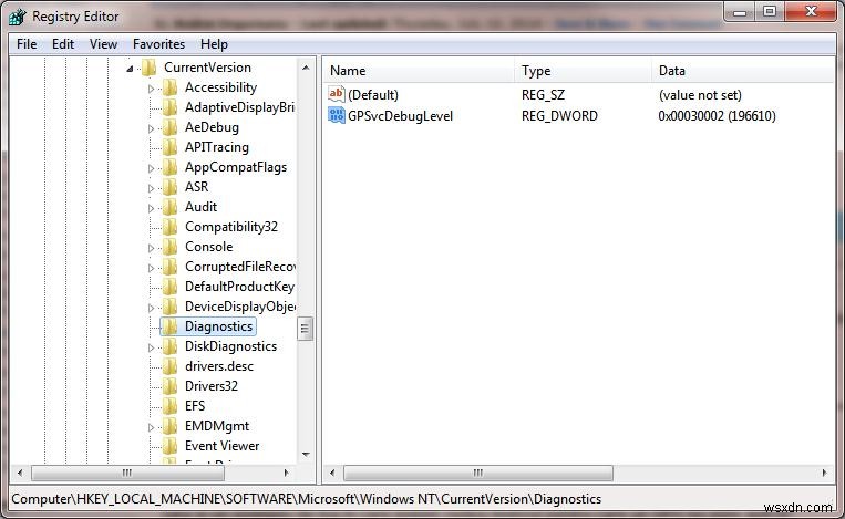 Windows 7 এ Gpsvc.log ব্যবহার করে GPO লগিং