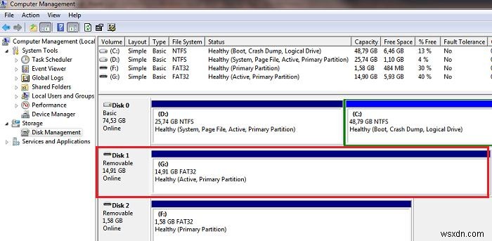 Windows 10 / 7 এ স্থানীয় HDD হিসাবে অপসারণযোগ্য USB ফ্ল্যাশ ড্রাইভ