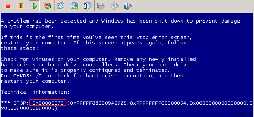 স্থির করুন:Windows 7 এবং সার্ভার 2008 R2 এ বুট করার সময় BSOD ত্রুটি 0x0000007B