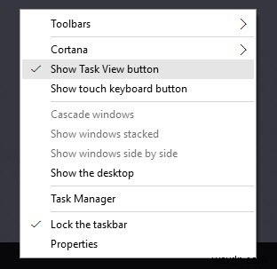 Windows 10 টাস্কবার থেকে Cortana সার্চ বার এবং টাস্ক ভিউ আইকন কিভাবে সরাতে হয়