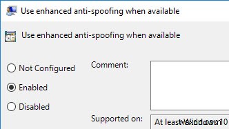 Windows 10 এ বর্ধিত অ্যান্টি-স্পুফিং কীভাবে সক্ষম করবেন