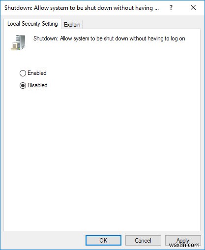 Windows 10 লগইন স্ক্রীন থেকে শাটডাউন বোতামটি কীভাবে সরানো যায়