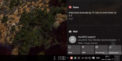 Windows 10 এ অ্যাকশন সেন্টার অ্যাপ আইকনগুলি কীভাবে সক্ষম বা নিষ্ক্রিয় করবেন