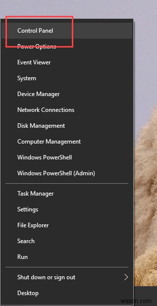 Windows 10 এর “Win ​​+ X” মেনুতে কন্ট্রোল প্যানেল বিকল্পটি কীভাবে দেখাবেন