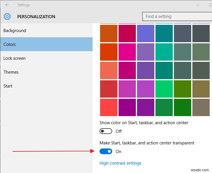 Windows 10 এ স্টার্ট মেনুর স্বচ্ছতা কিভাবে বাড়ানো যায়