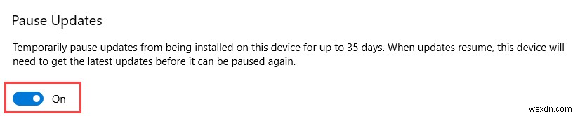 কিভাবে Windows 10 আপডেট স্থগিত বা পজ করবেন
