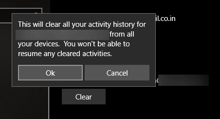 Windows 10 এ টাইমলাইন কার্যকলাপগুলি কীভাবে সাফ করবেন
