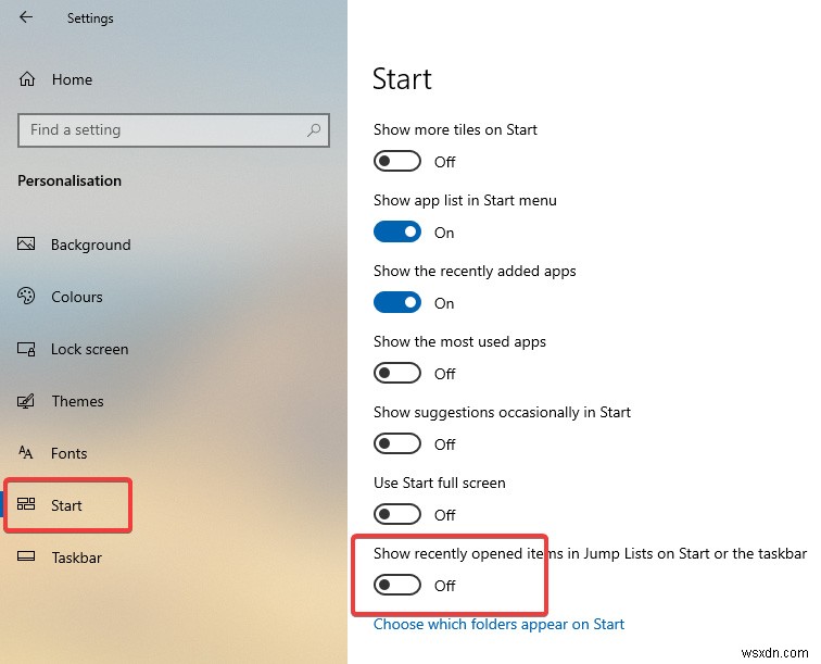 Windows 10 এ সাম্প্রতিক আইটেম এবং ঘন ঘন স্থানগুলি কীভাবে নিষ্ক্রিয় করবেন