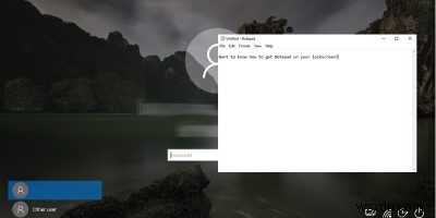 Windows 10 লক স্ক্রীন থেকে অ্যাপগুলি কীভাবে অ্যাক্সেস করবেন