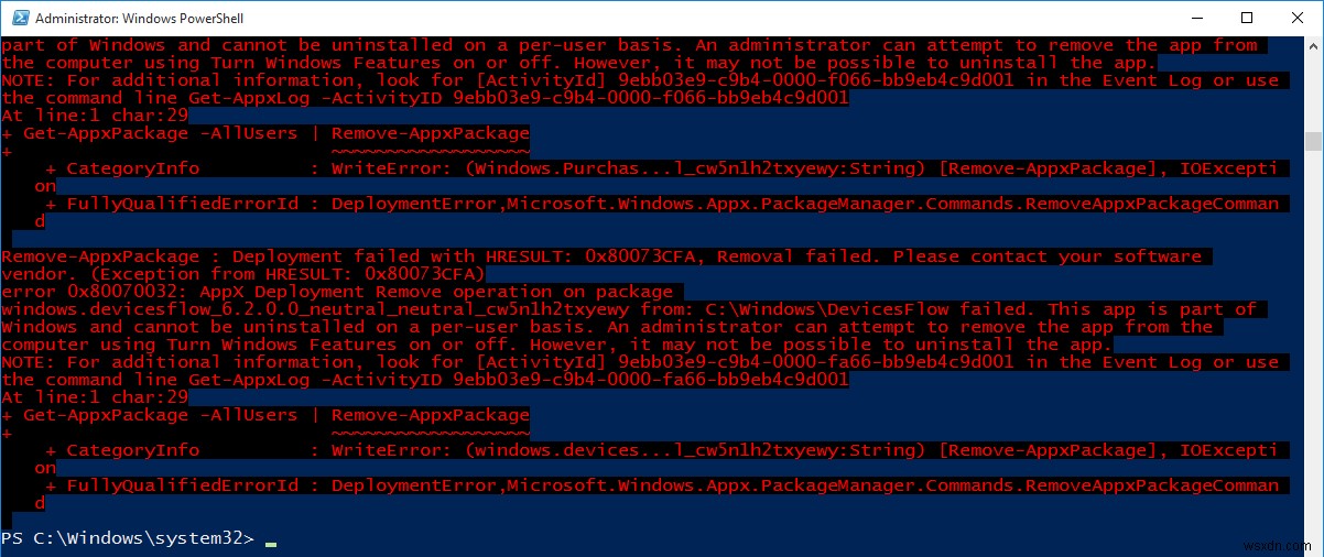 কিভাবে Powershell ব্যবহার করে Windows 10-এ প্রি-ইনস্টল করা অ্যাপ আনইনস্টল করবেন